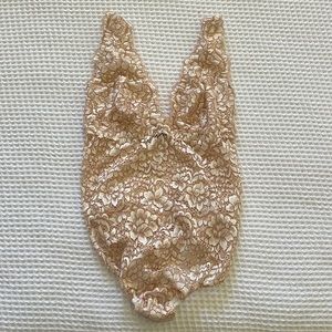 Cosabella lace thong onesie size small